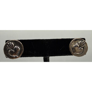 RARE COIN King Baby Sacred Heart Sterling Silver 925 Earrings Retired NEW HSN